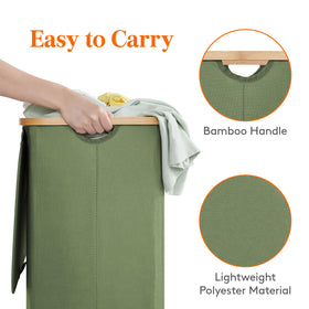 Lifewit 100L laundry basket in a dorm room setting