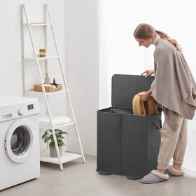 Lifewit 155L capacity laundry basket ideal for large loads.