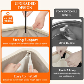 Lifewit beige fabric with side handles for easy transport