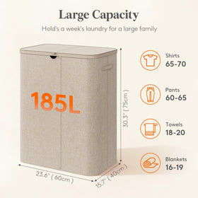 Lifewit three-bag system for ready pre-sorting before washing