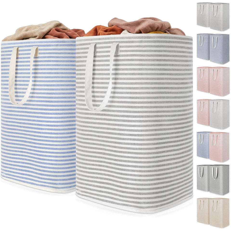 Lifewit 2-pack laundry baskets with upright frame for stable daily use
