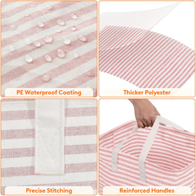 Lifewit 2-pack pink color adds style to laundry rooms.