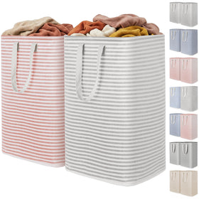 Lifewit 2-pack laundry basket with freestanding frame for upright storage