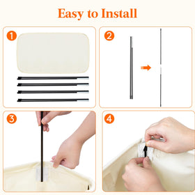 Lifewit 2 Pack Slim Hamper with handles for easy carrying