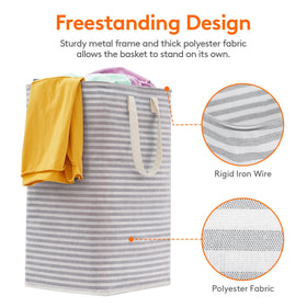 Lifewit laundry basket standing upright for quick sorting
