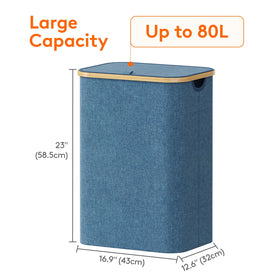 Lifewit 80-liter capacity supports sizable laundry loads.