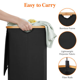 Lifewit 80L bamboo handles provide comfortable room to room transport