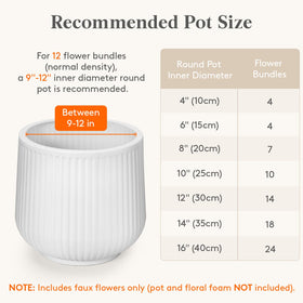 Lifewit 12-bundle daisy set with adjustable stems provides flexibility.