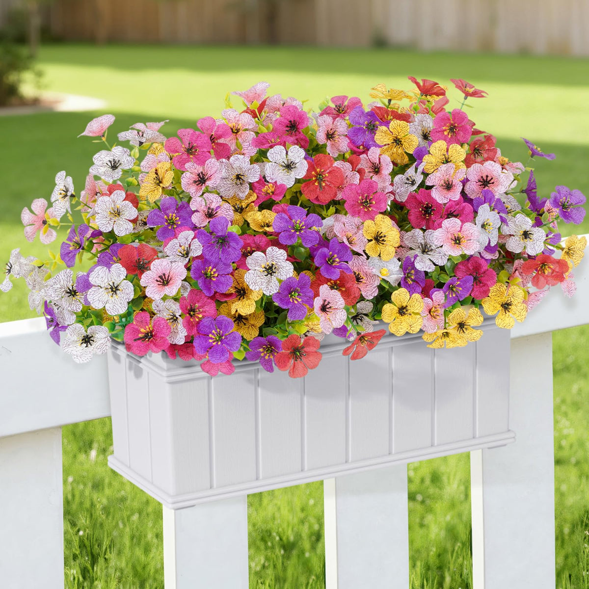 Lifewit red outdoor daisy bundle provides vivid focal points for borders.