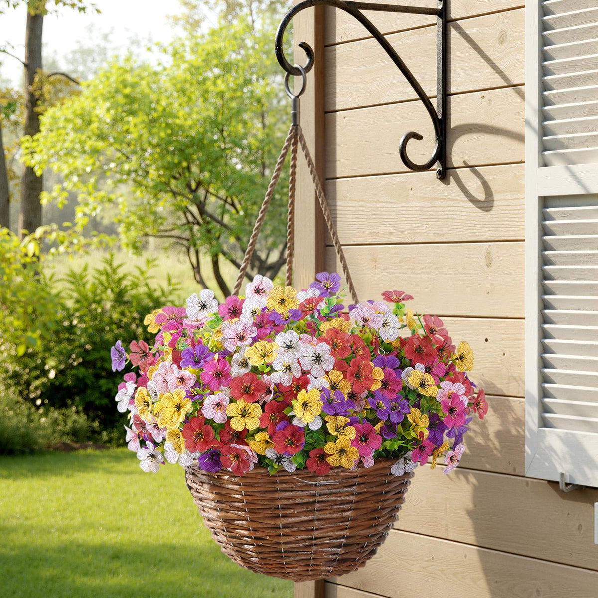 Lifewit yellow outdoor daisy bundle brings sunny mood to walkways.