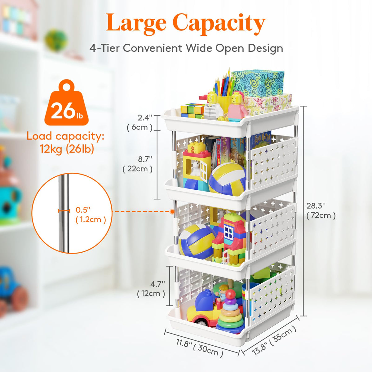 Lifewit bins organize toys and clothes efficiently