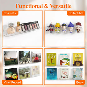 Lifewit book and photo shelf offers sleek room organization.