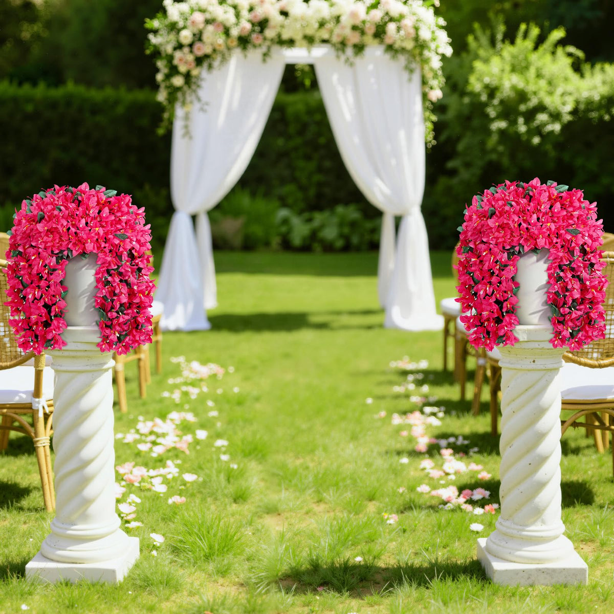 Lifewit vivid pink blossoms enhance entryways and window boxes.