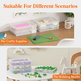 Lifewit clear document storage box for easy home organization
