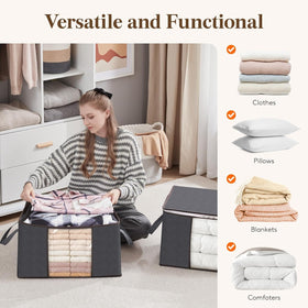 Ideal Lifewit storage for clothing, blankets, and bedding in dorms