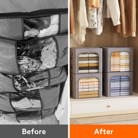 Lifewit lid and zip-top keep contents tidy and dust-free.