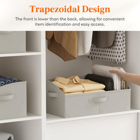 Lifewit fabric storage bin with side handle for convenient transport.