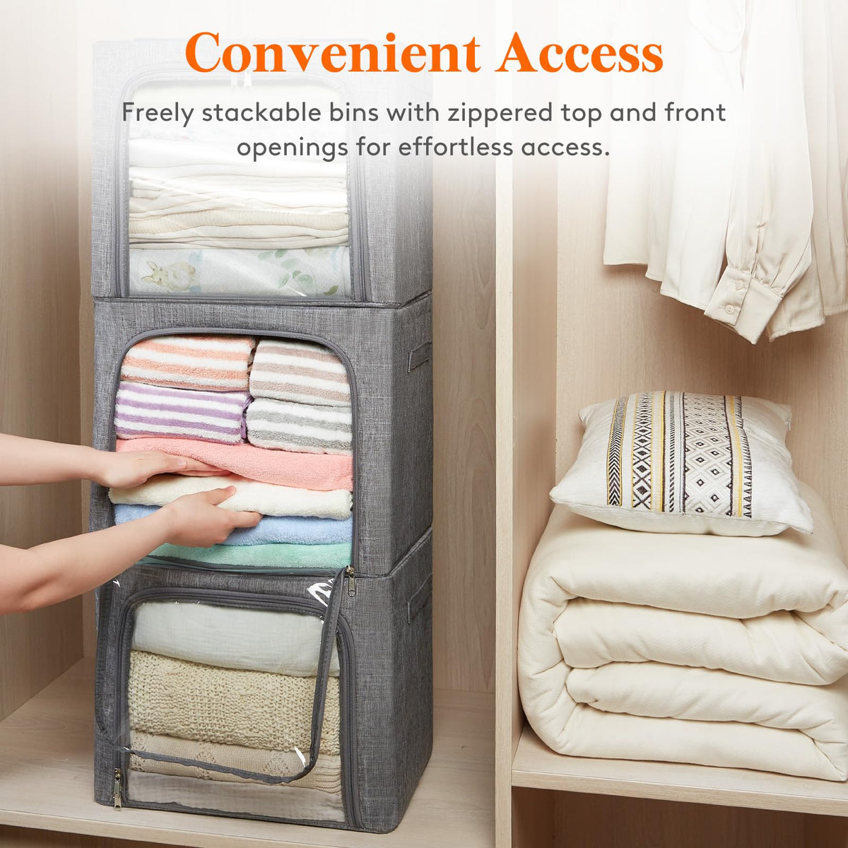 Lifewit bin sturdy handles enable easy transport.