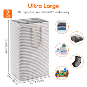 Lifewit collapsible basket folded flat for space saving.