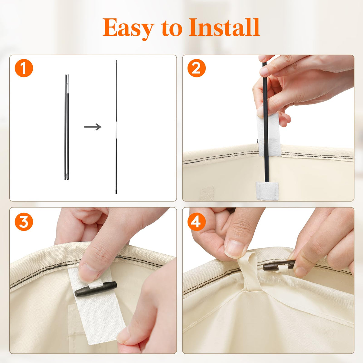 Lifewit collapsible laundry bin for quick storage when not in use