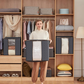 Lifewit compact foldable design fits drawers and cabinets