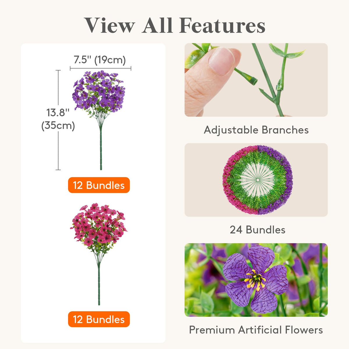 Lifewit fuchsia daisy bundles on porch create vibrant, maintenance-free curb appeal.