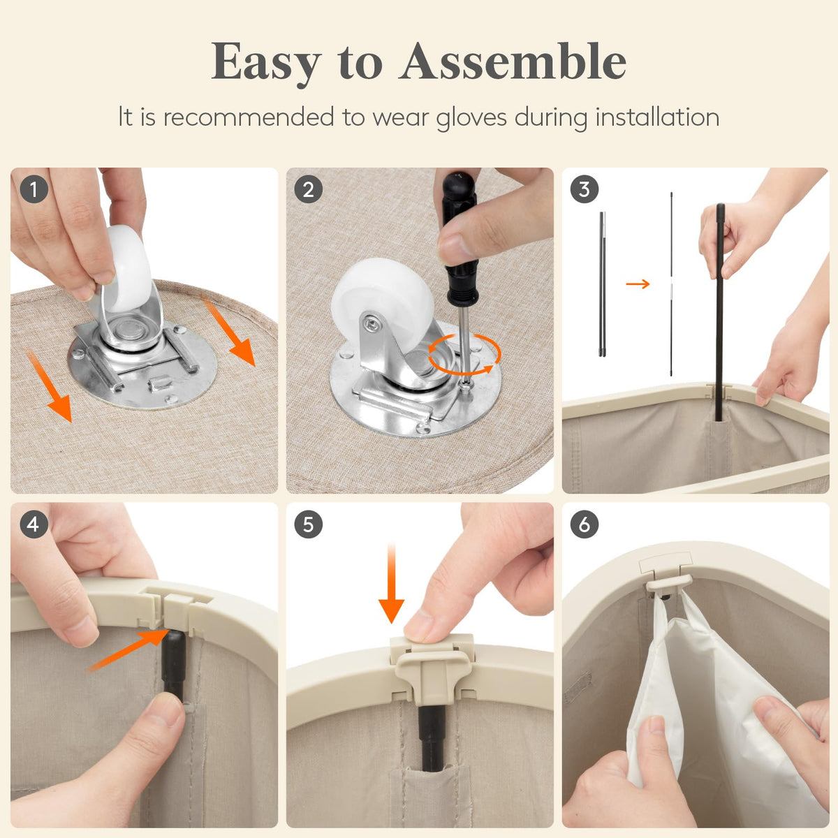 Lifewit ideal for dorm rooms with a compact rolling laundry solution.