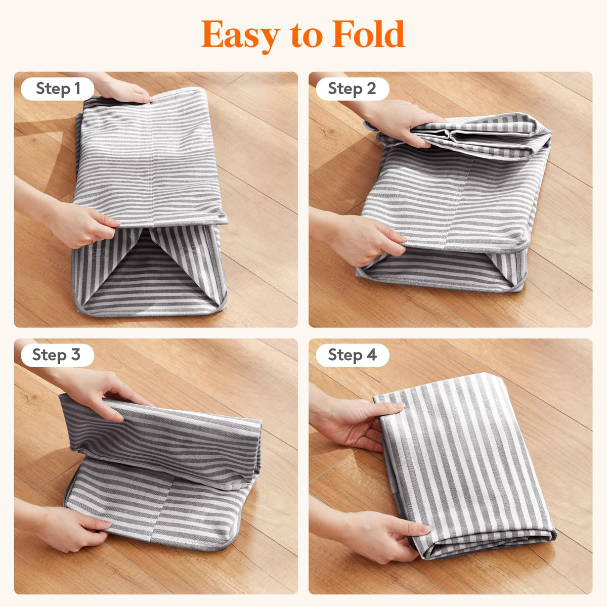 Lifewit gray laundry hampers suit dorm rooms and bedrooms.