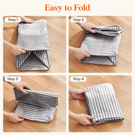 Lifewit gray laundry hampers suit dorm rooms and bedrooms.