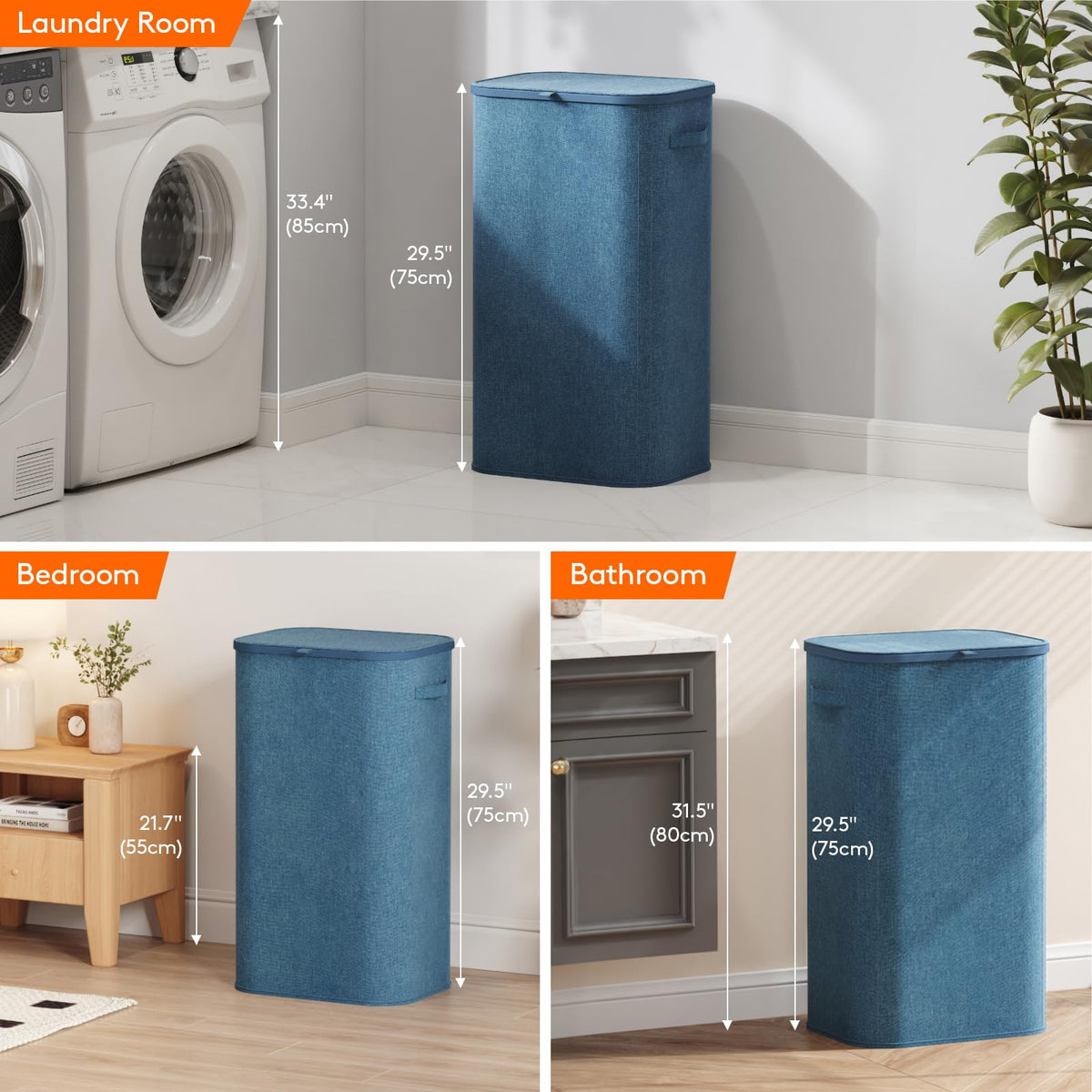 Lifewit 105L hamper suitable for dorms and bedrooms.