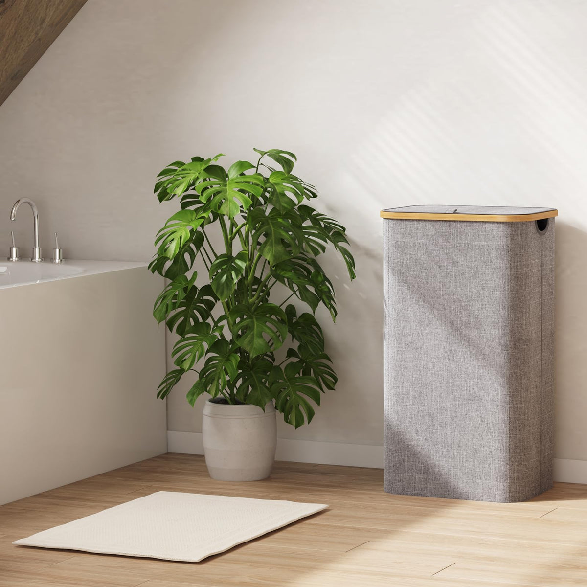 Lifewit dorm-friendly hamper for small spaces.