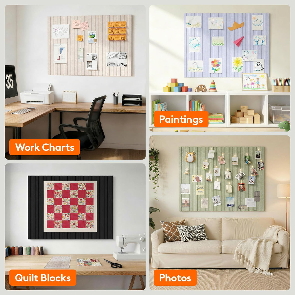 Lifewit bulletin board setup ideal for dorms and offices.