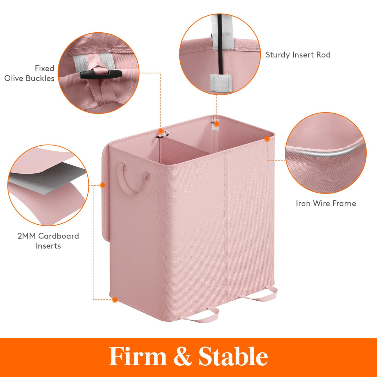 Lifewit removable laundry bags included for easy removal and organization.