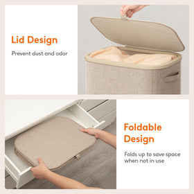 Lifewit basket features sturdy dual side handles for easy transport.