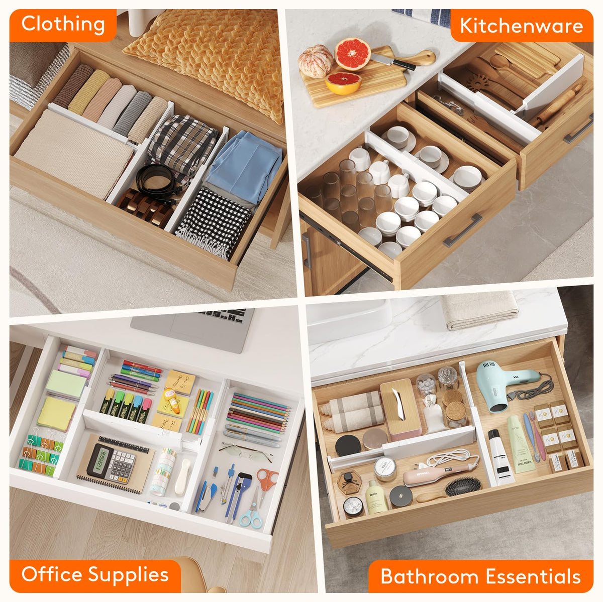 Lifewit patented design offers a unique organizing experience.