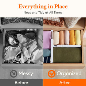 Lifewit set of multiple dividers offers scalable storage solutions.