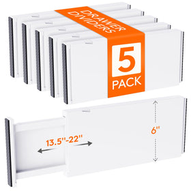 Lifewit drawer divider top view keeps contents tidy and accessible.