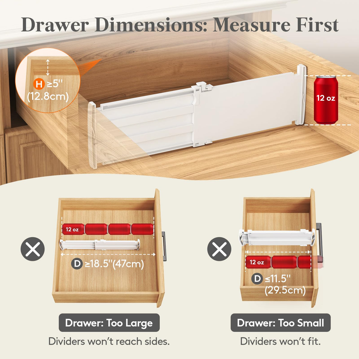 Lifewit divider demonstrates easy installation and removal for quick setup.