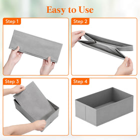 Lifewit foldable-design bins collapse for flat storage.