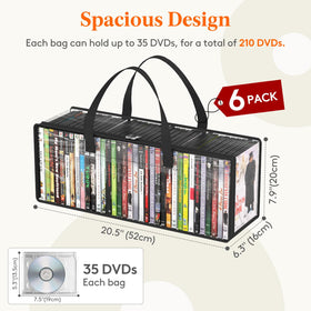 Lifewit DVD case with reinforced side handles for secure transport
