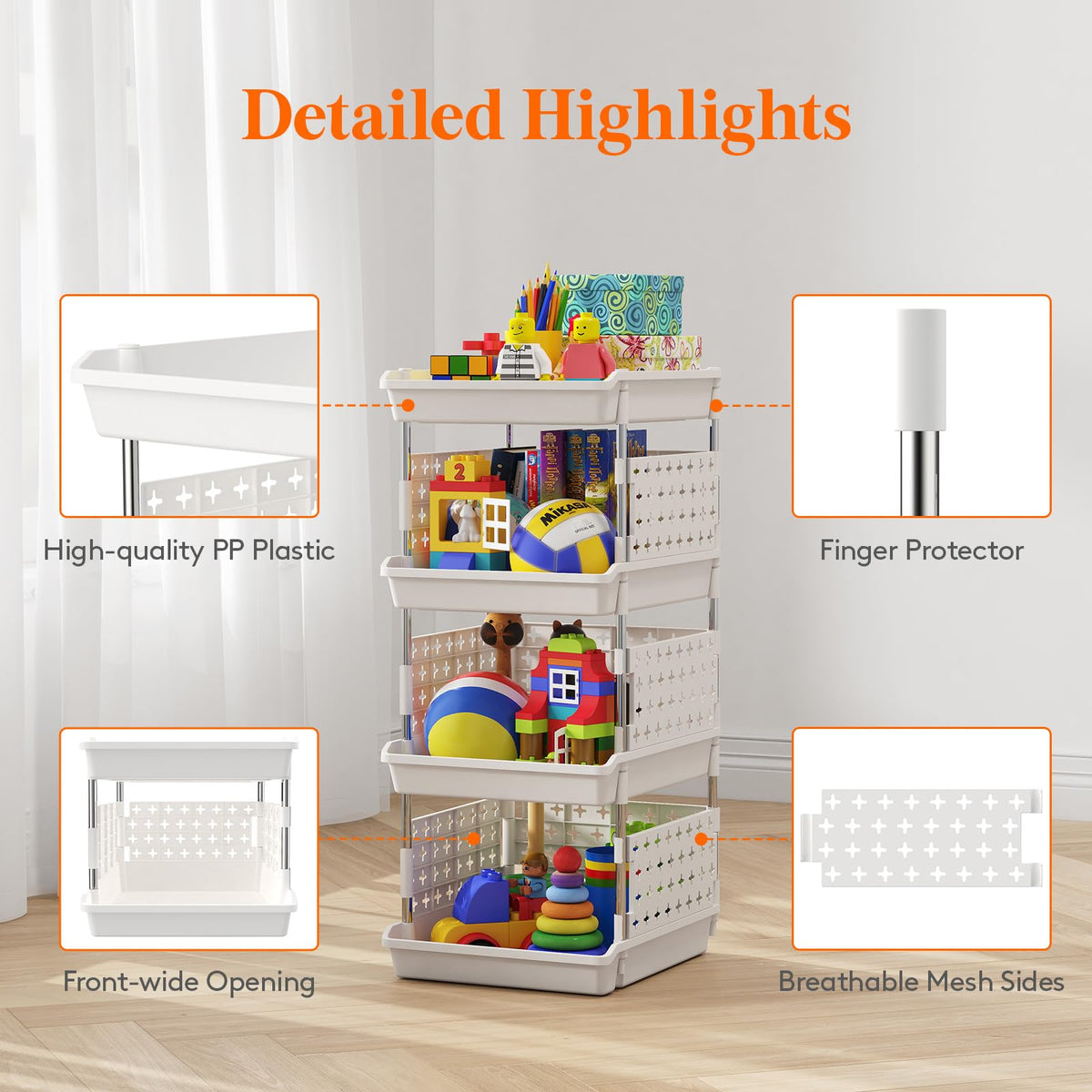 Lifewit easy-assembly bins provide tool-free setup