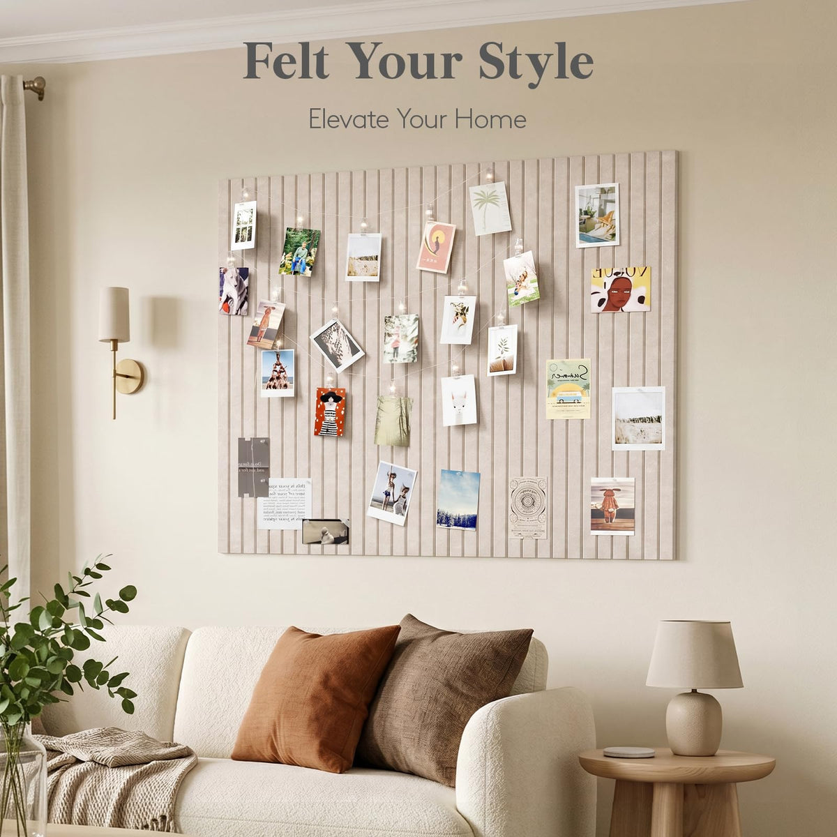 Lifewit felt tile closeup shows dense texture that resists wear during daily note keeping.