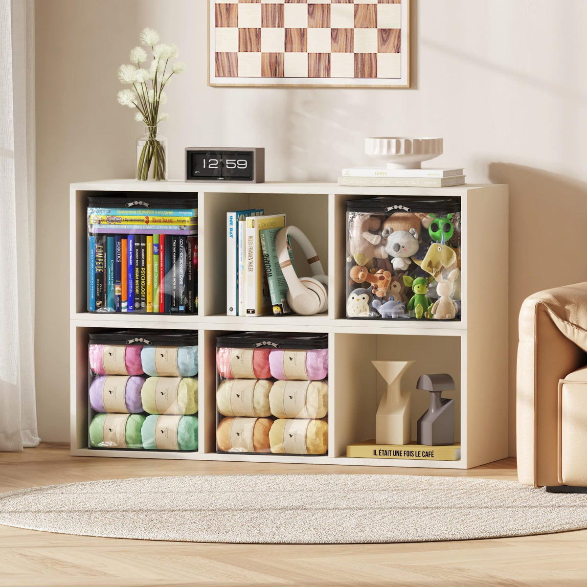 Lifewit foldable storage design saves space when not in use.