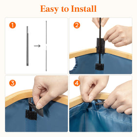 Lifewit freestanding design stays upright under heavy loads.