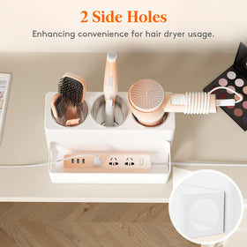 Lifewit ABS plastic construction resists rust for durable bathroom organization.