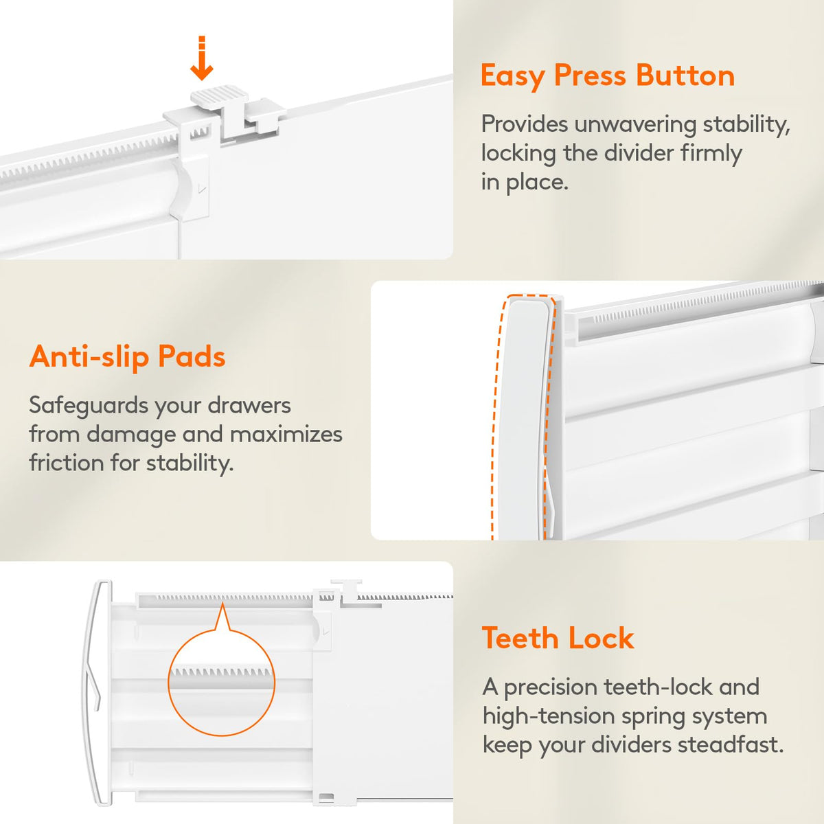 Lifewit kitchen drawer organization in action for versatile use