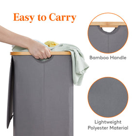 Lifewit large 100L capacity accommodates multiple loads.