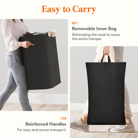 Lifewit large capacity fits 2–3 loads of clothing.