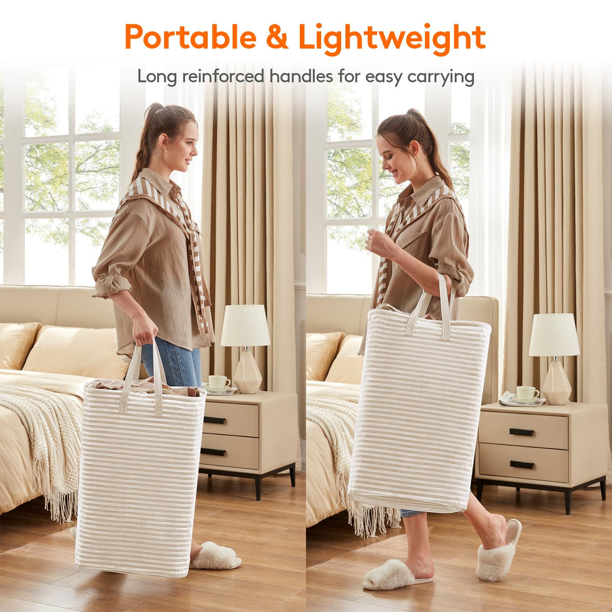 Lifewit baskets showing a freestanding frame maintaining upright position
