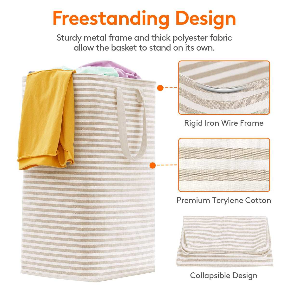 Lifewit 3-pack laundry baskets offering versatile, multi‑use storage